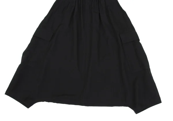 REGULATION yohji yamamoto Wool Gaba Cargo Dropped Crotch Pants K-168417_005