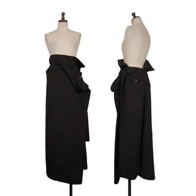 REGULATION yohji yamamoto Wool Wrap Dropped Crotch Pants