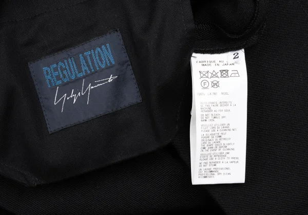 REGULATION yohji yamamoto Wool Wrap Dropped Crotch Pants K-168418_017