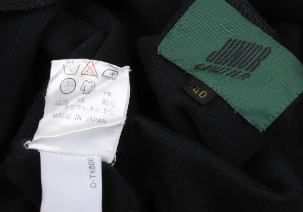 JUNIOR GAULTIER Stretch Cotton Cutting Shoulder Top K-168420_014