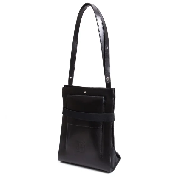 Jean Paul GAULTIER MAROQUINERIE Leather 2way Shoulder Bag Black  K-168421_001