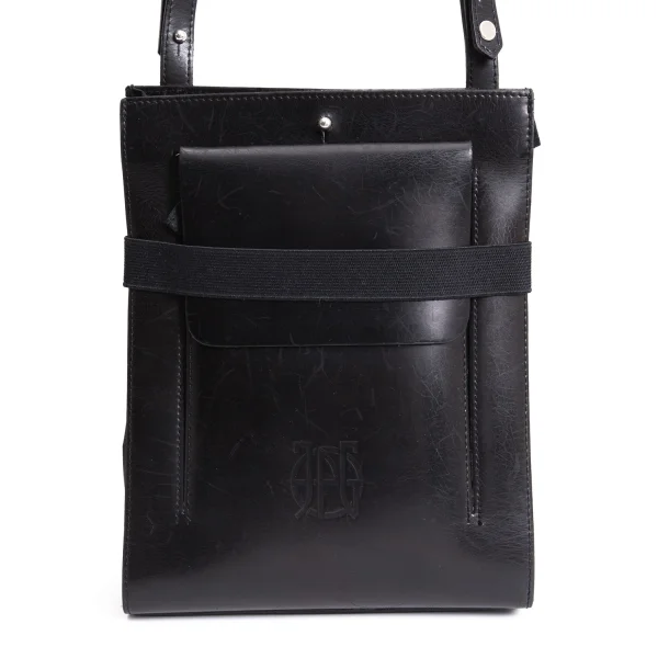 Jean Paul GAULTIER Leather Flap Design Bag K-168425_002