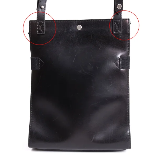 Jean Paul GAULTIER Leather Flap Design Bag K-168425_005