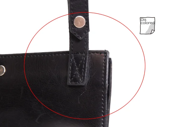 Jean Paul GAULTIER Leather Flap Design Bag K-168425_007