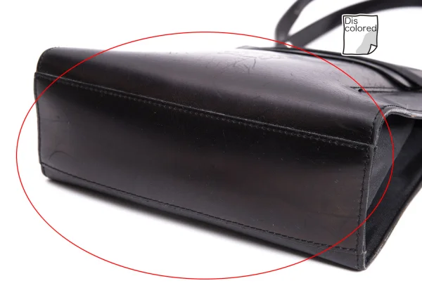 Jean Paul GAULTIER Leather Flap Design Bag K-168425_011