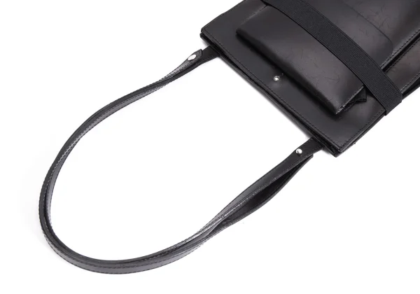 Jean Paul GAULTIER Leather Flap Design Bag K-168425_012