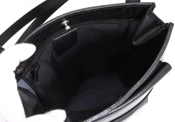 Jean Paul GAULTIER Leather Flap Design Bag K-168425_014