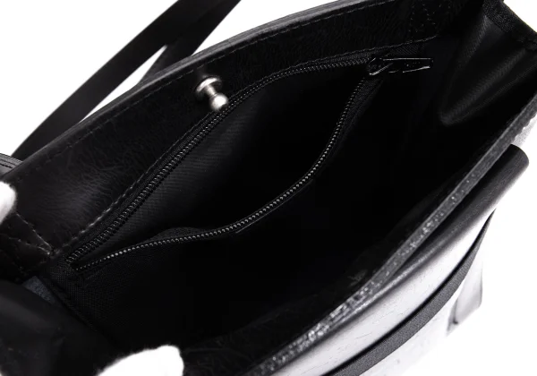 Jean Paul GAULTIER Leather Flap Design Bag K-168425_015