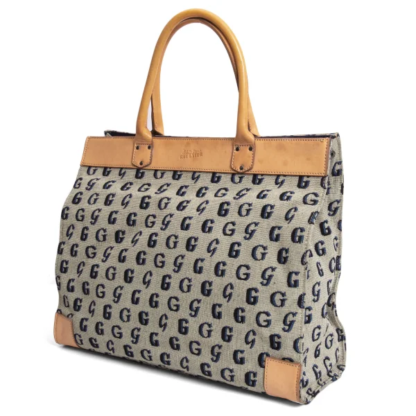 Jean Paul GAULTIER Monogram Jacquard Bag Grey  K-168431_001