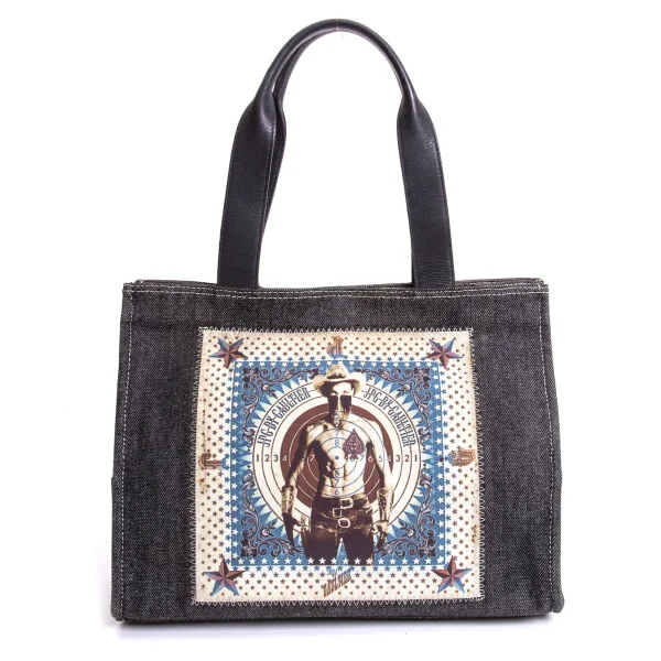 JPG by GAULTIER Cowboy Printed Denim Bag K-168432_002