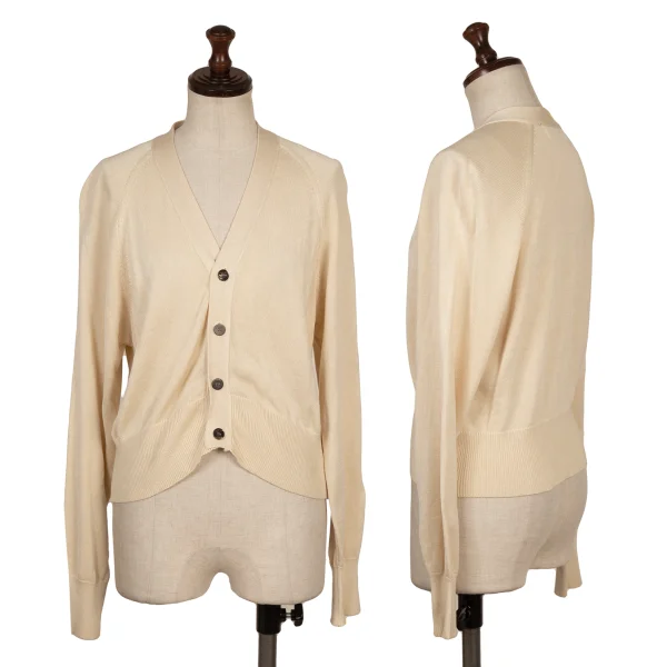 トリココムデギャルソンtricot COMME des GARCONS シルクニットカーディガン ベージュM位
