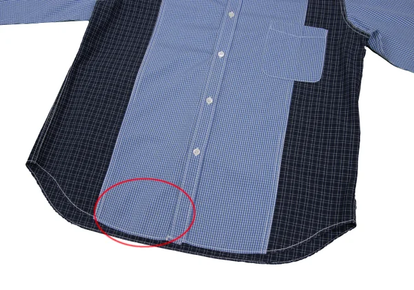 COMME des GARCONS HOMME Cotton Check Design Shirt K-168435_013