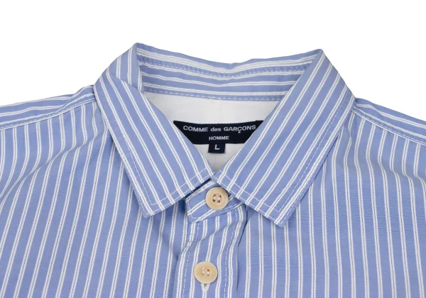 COMME des GARCONS HOMME Cotton Patch Pocket Striped Long Sleeve Shirt K-168436_003
