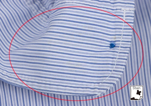 COMME des GARCONS HOMME Cotton Front Patch-work Design Stripe Shirt K-168437_008