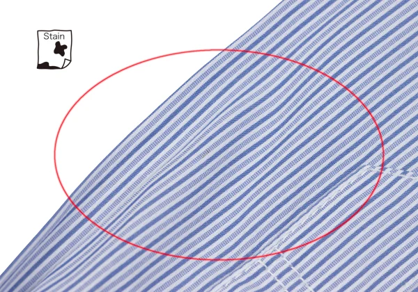 COMME des GARCONS HOMME Cotton Front Patch-work Design Stripe Shirt K-168437_015