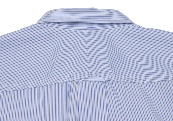 COMME des GARCONS HOMME Cotton Front Patch-work Design Stripe Shirt K-168437_016