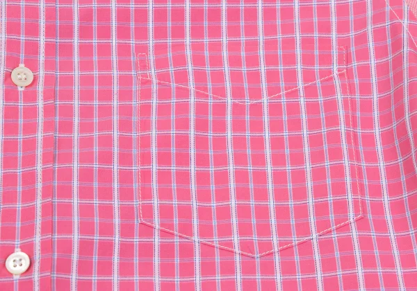 COMME des GARCONS HOMME Cotton Check Switching Design Shirt K-168438_006