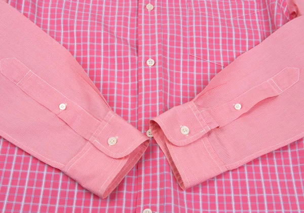 COMME des GARCONS HOMME Cotton Check Switching Design Shirt K-168438_008