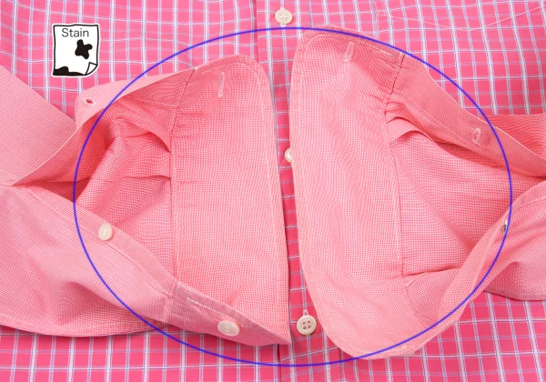 COMME des GARCONS HOMME Cotton Check Switching Design Shirt K-168438_009