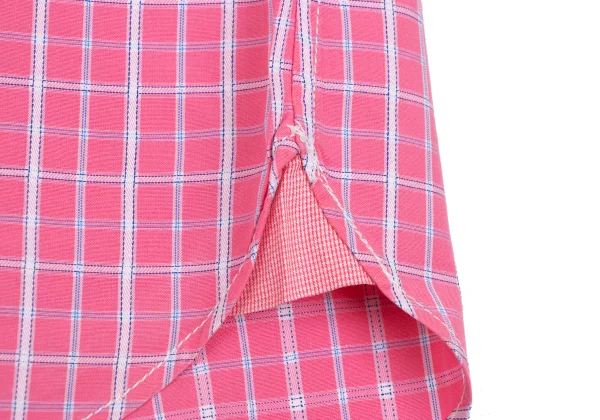 COMME des GARCONS HOMME Cotton Check Switching Design Shirt K-168438_011