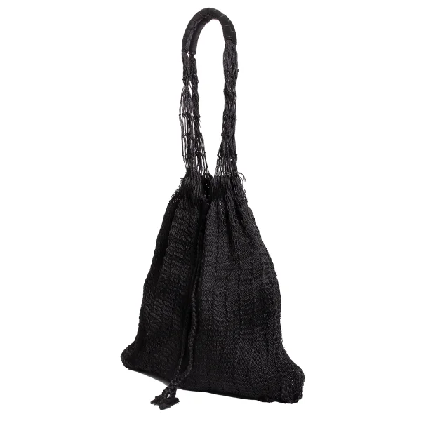  Y's×dutzi Poly Hand Knit Bag Black  K-168439_001