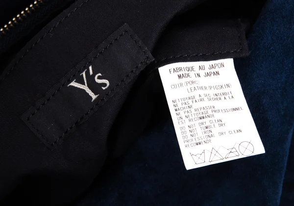 Y's Pig Suede Strap Shoulder Bag K-168441_013