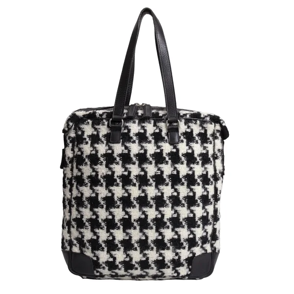 Y's Wool Houndstooth Bag K-168442_002