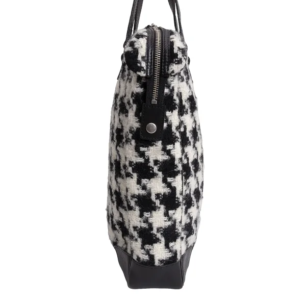 Y's Wool Houndstooth Bag K-168442_003