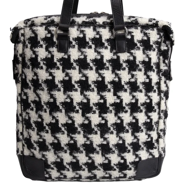 Y's Wool Houndstooth Bag K-168442_004