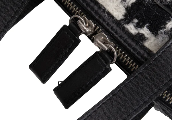 Y's Wool Houndstooth Bag K-168442_010