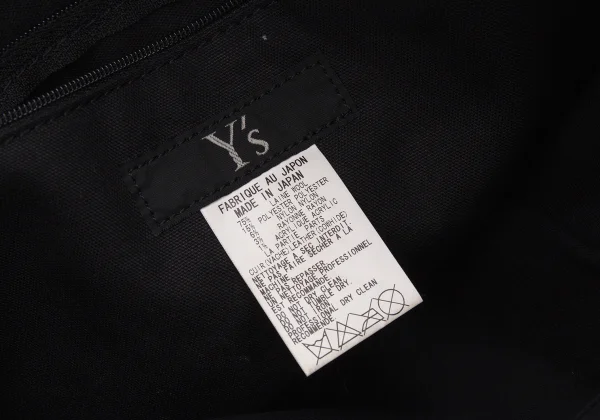 Y's Wool Houndstooth Bag K-168442_013