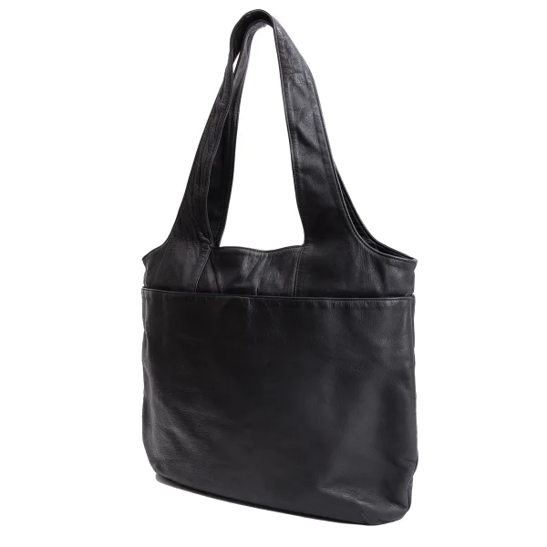 Yohji Yamamoto NOIR Cow Leather Tote Bag Black  K-168447_001