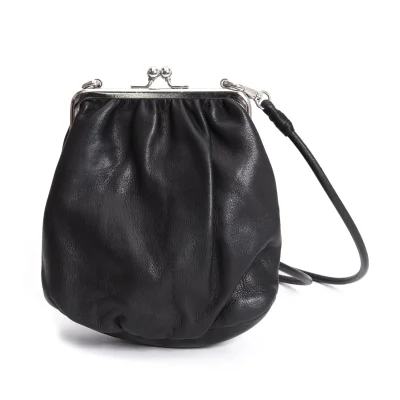 Yohji Yamamoto NOIR Clasp Leather Mini Shoulder Pouch