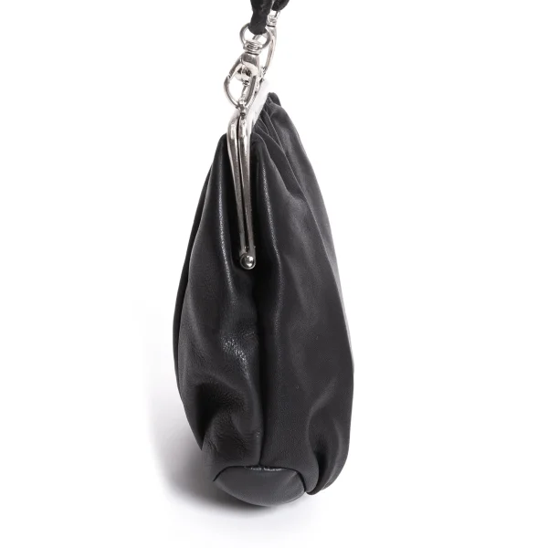 Yohji Yamamoto NOIR Clasp Leather Mini Shoulder Pouch K-168448_006