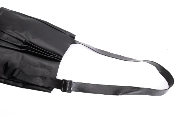Yohji Yamamoto NOIR Tucked Leather Shoulder Bag K-168451_010