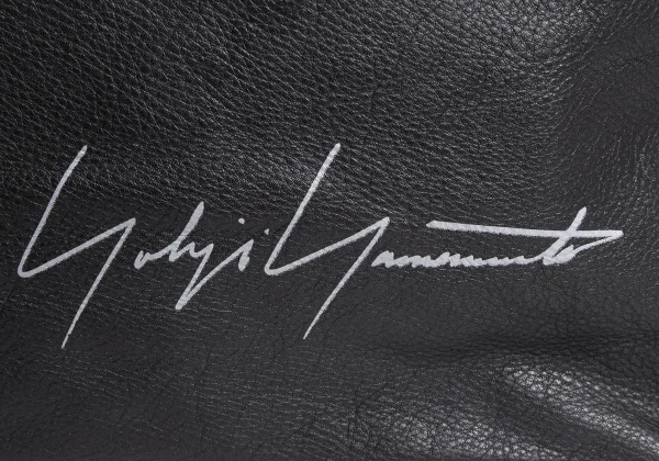 Yohji Yamamoto Logo Printed Leather Shoulder Bag K-168452_004