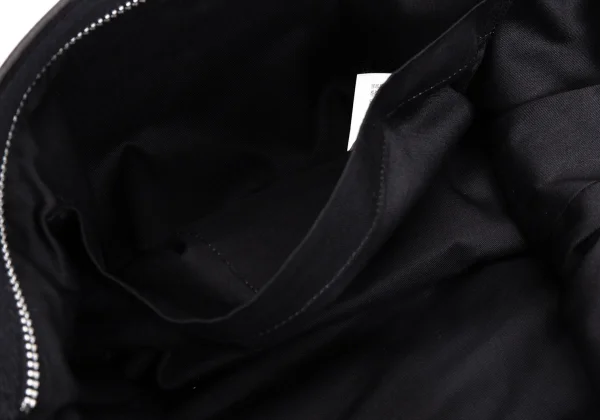 Yohji Yamamoto Logo Printed Leather Shoulder Bag K-168452_012