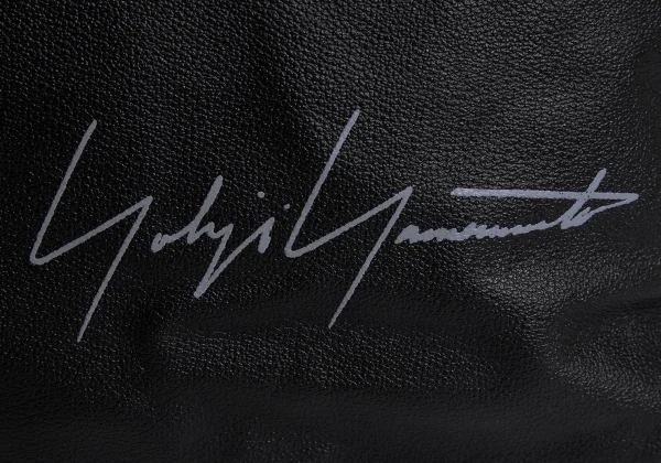Yohji Yamamoto Logo Printed Leather Shoulder Bag K-168453_004