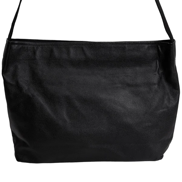 Yohji Yamamoto Logo Printed Leather Shoulder Bag K-168453_006