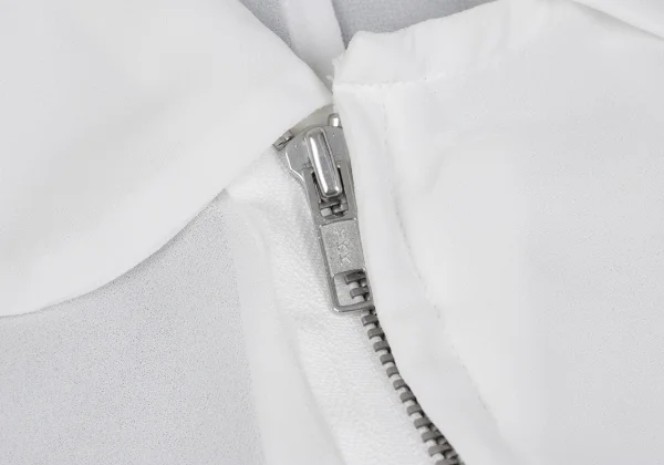 COMME des GARCONS Frill Design Sheer Zip Short Jacket K-168462_006