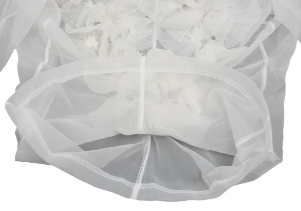 COMME des GARCONS Pleated Embellished Mesh T-shirt K-168465_009