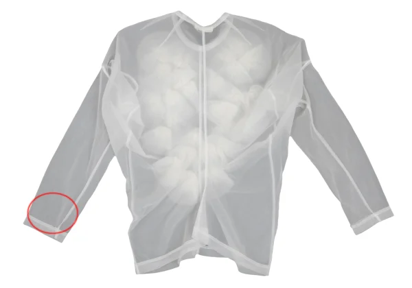 COMME des GARCONS Pleated Embellished Mesh T-shirt K-168465_010