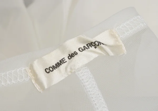 COMME des GARCONS Pleated Embellished Mesh T-shirt K-168465_014