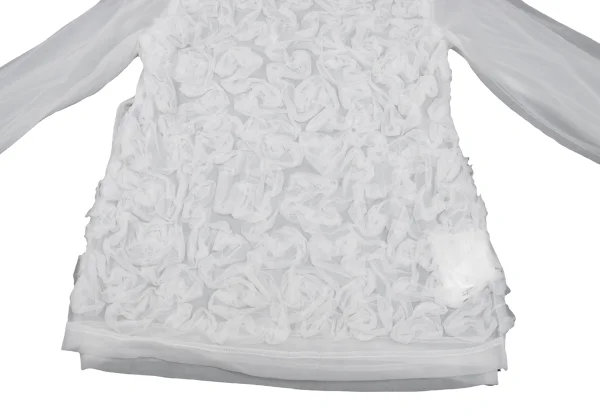 COMME des GARCONS Tape Embellished Double Body Docking Sheer Top K-168466_008