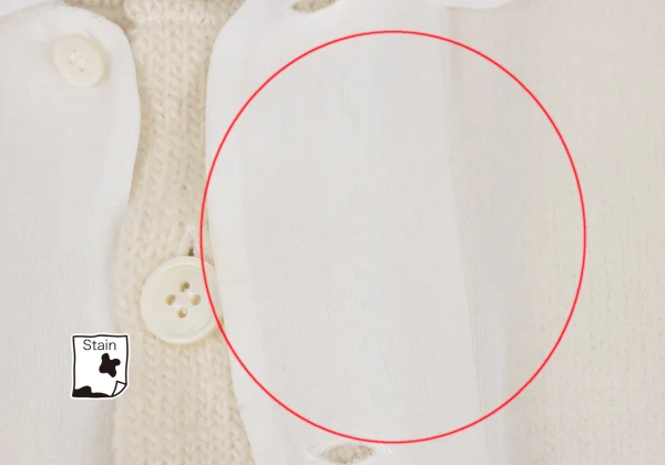 COMME des GARCONS Knit Vest Layered Sheer Blouse K-168467_004