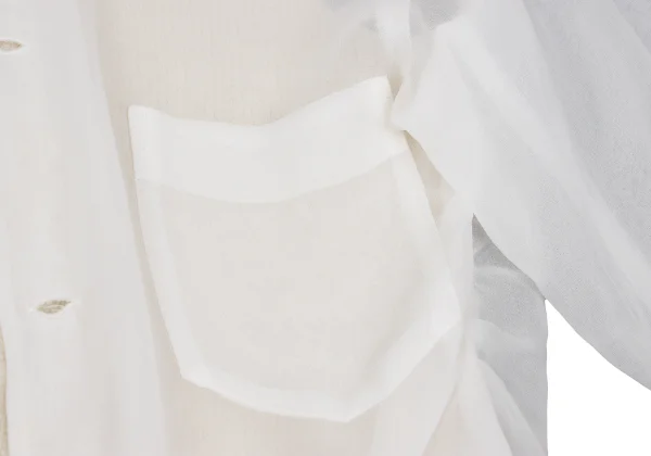 COMME des GARCONS Knit Vest Layered Sheer Blouse K-168467_007