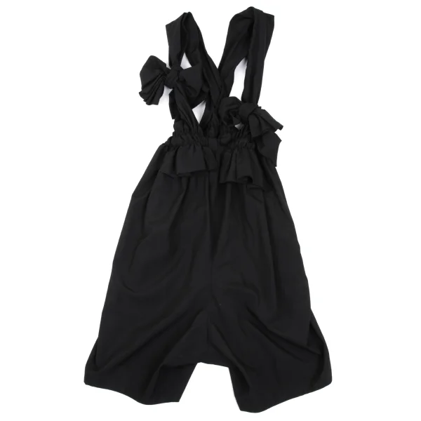COMME des GARCONS Ribbon Shoulder Wool Suspender Pants K-168468_002
