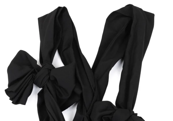 COMME des GARCONS Ribbon Shoulder Wool Suspender Pants K-168468_004