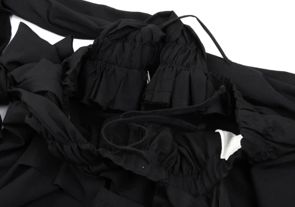 COMME des GARCONS Ribbon Shoulder Wool Suspender Pants K-168468_007