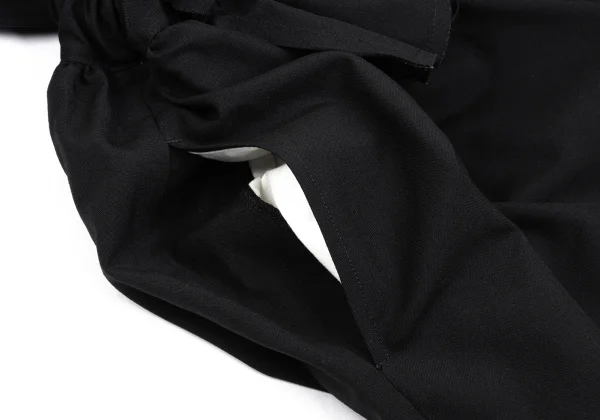 COMME des GARCONS Ribbon Shoulder Wool Suspender Pants K-168468_008